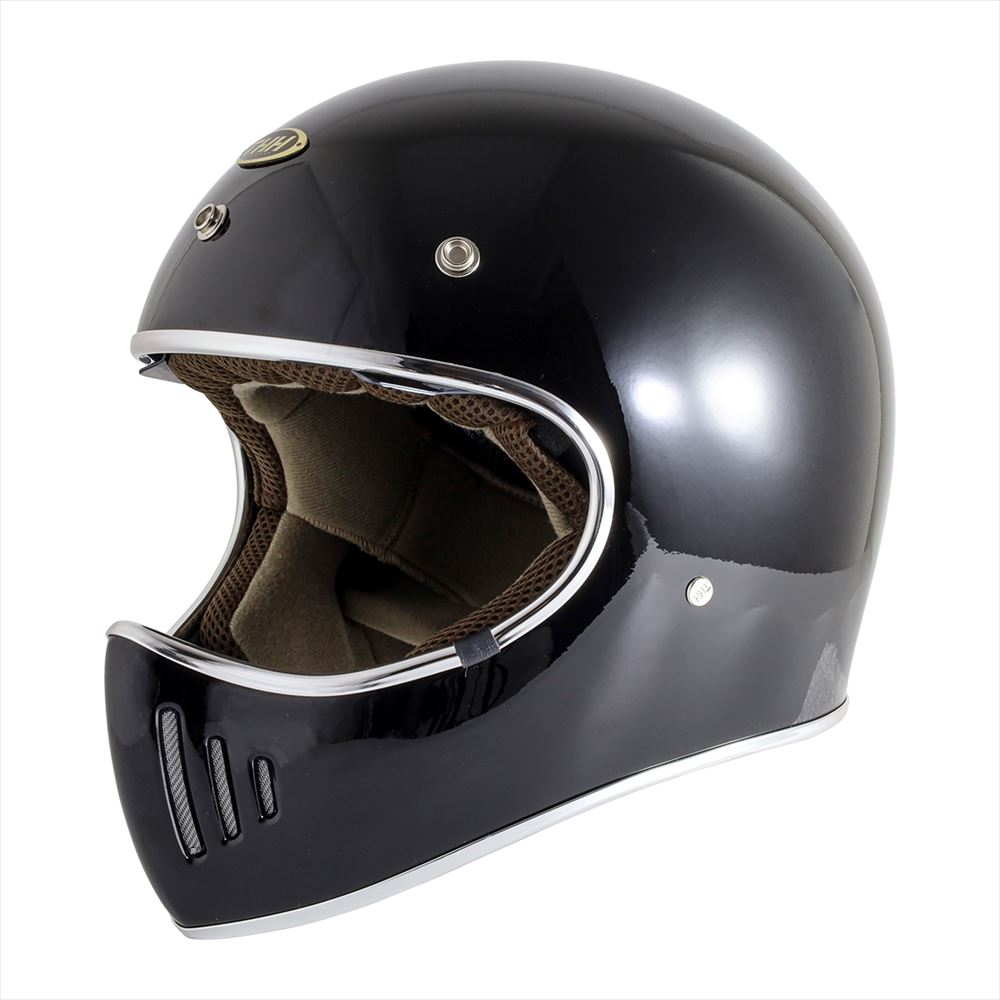 THH ヘルメット　TT-03　ブラックカーボン　試着のみ THH 最新モデル TT-03 パールブラック レトロ フルフェイス