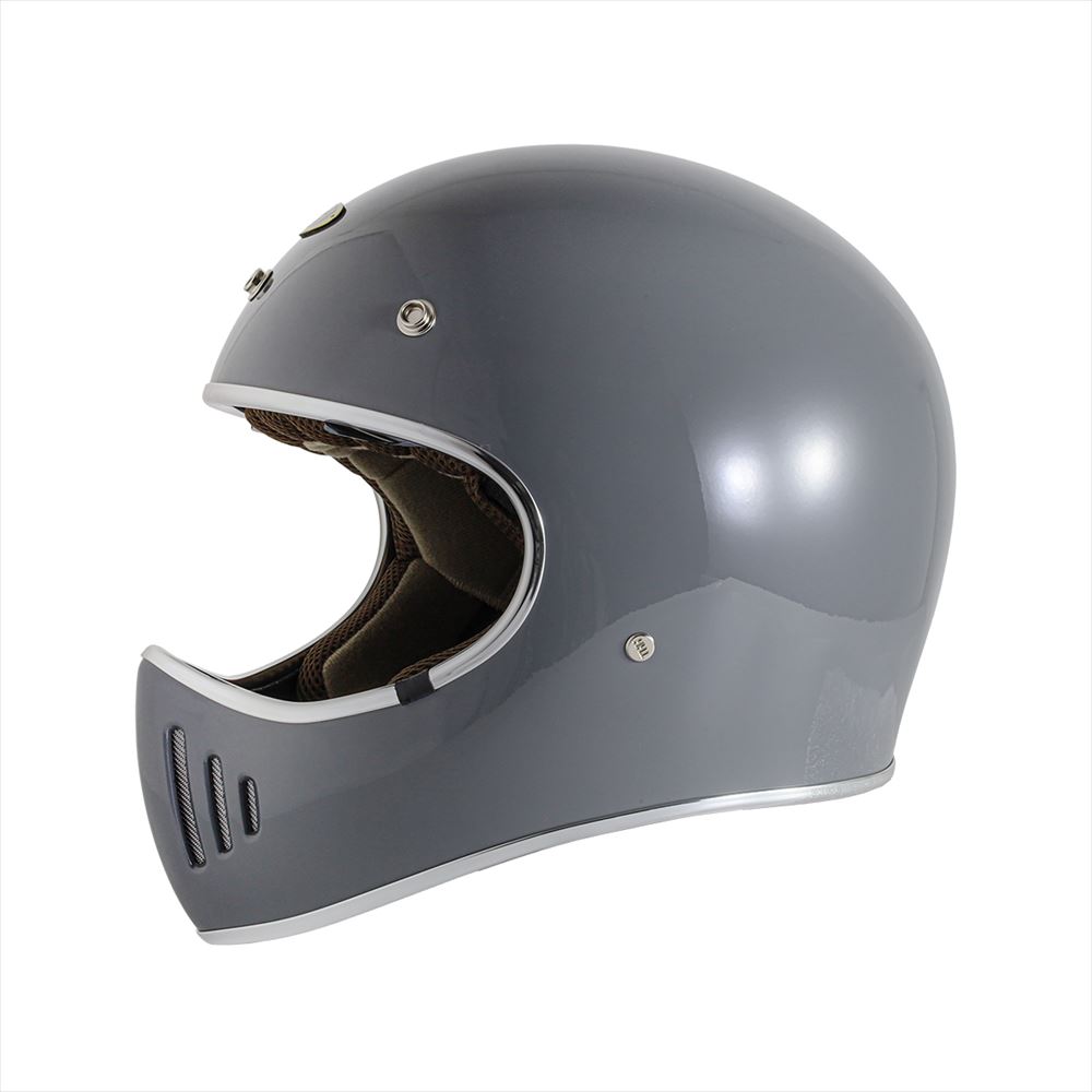 THH 最新モデル TT-03 グレー レトロ フルフェイス ヘルメット