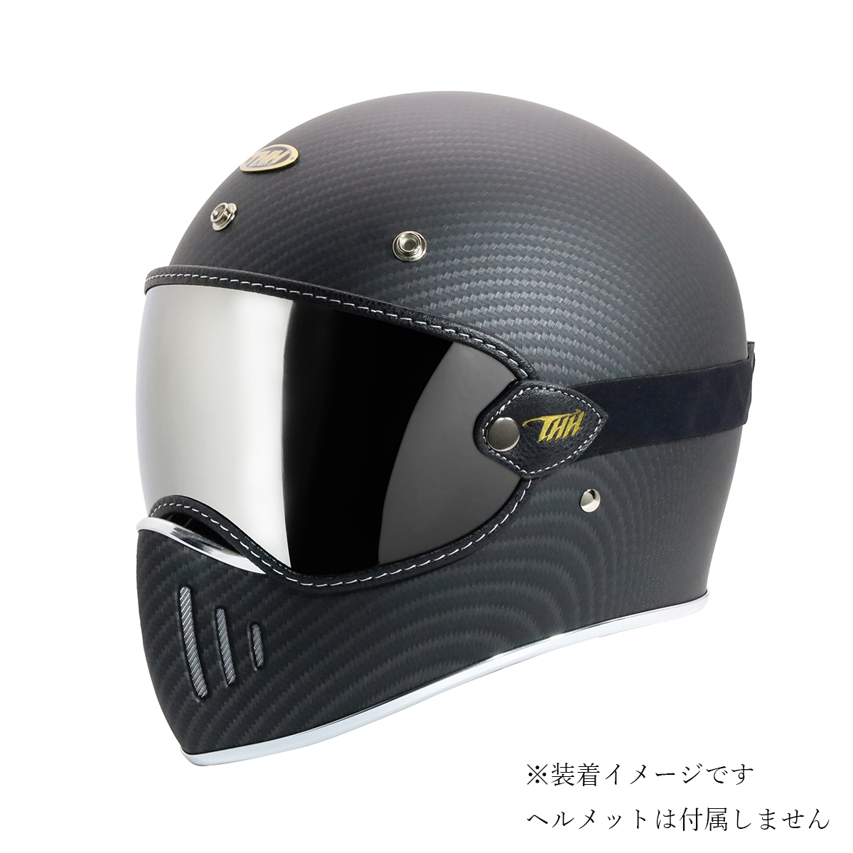 THH THH TT03用 ヘルメット用シールド チタニウム シルバーミラー