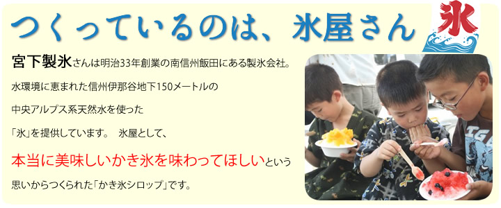 作っているのは、南信州飯田の宮下製氷冷蔵株式会社