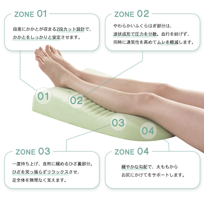 エアロフロー 足まくら 日本製 低反発 フットピロー Foot Pillow