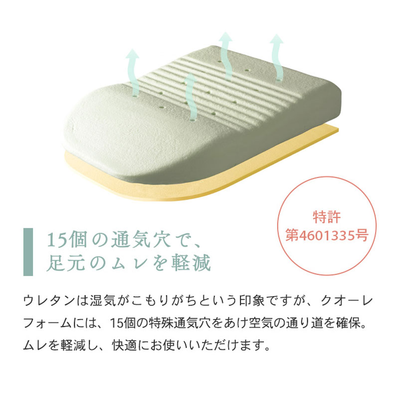 エアロフロー 足まくら 日本製 低反発 フットピロー Foot Pillow