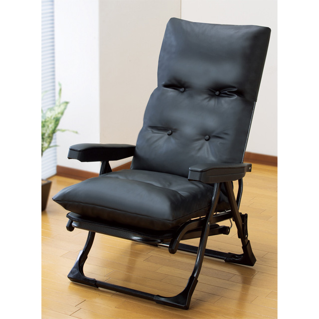 座椅子 リクライニングチェア DX2 Gravina くつろぎ 完成品 組立不要 日本製 サイドテーブル付き チェア 椅子 新聞 大型商品送料｜telemarche28｜03