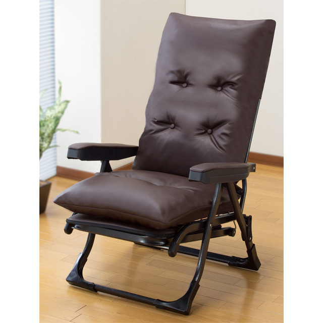 座椅子 リクライニングチェア DX2 Gravina くつろぎ 完成品 組立不要 日本製 サイドテーブル付き チェア 椅子 新聞 大型商品送料