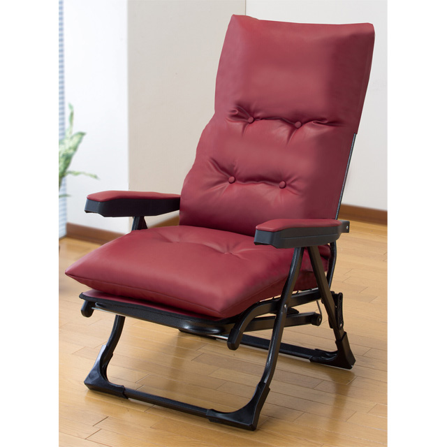 座椅子 リクライニングチェア DX2 Gravina くつろぎ 完成品 組立不要 日本製 サイドテーブル付き チェア 椅子 新聞 大型商品送料｜telemarche28｜02