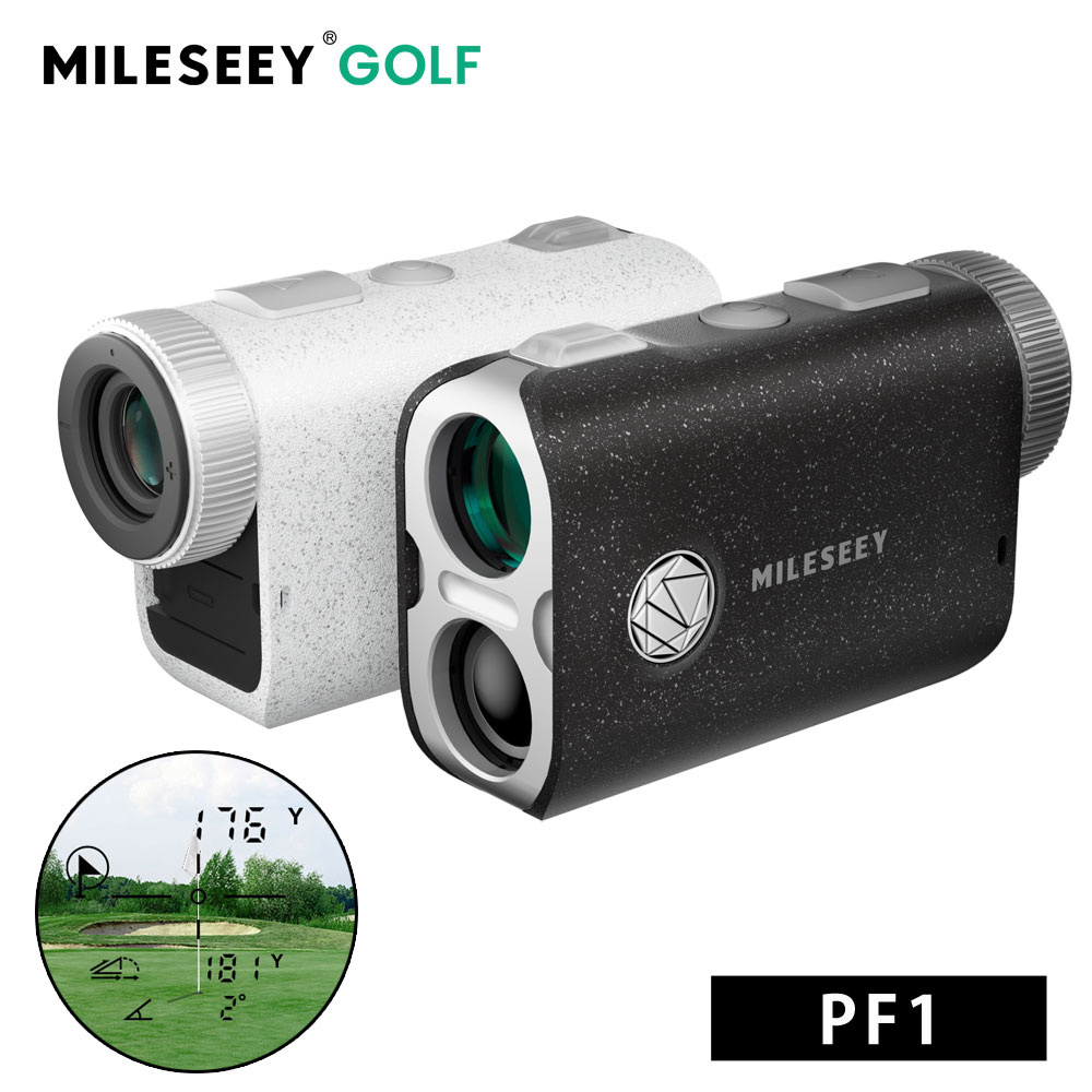 ゴルフ 距離計 Mileseey PF1 レーザー距離計 IP65防水 1000yd対応 6倍
