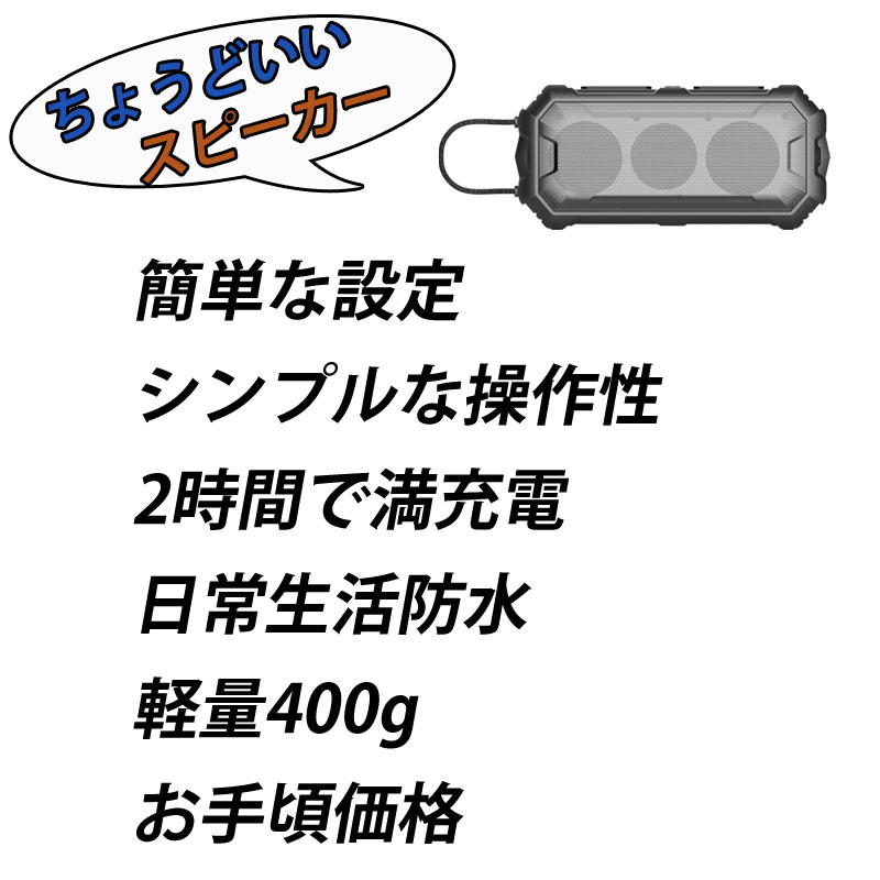 スピーカー Bluetooth 敬老の日 耳元スピーカー TLM-MSS134 IPX4 生活