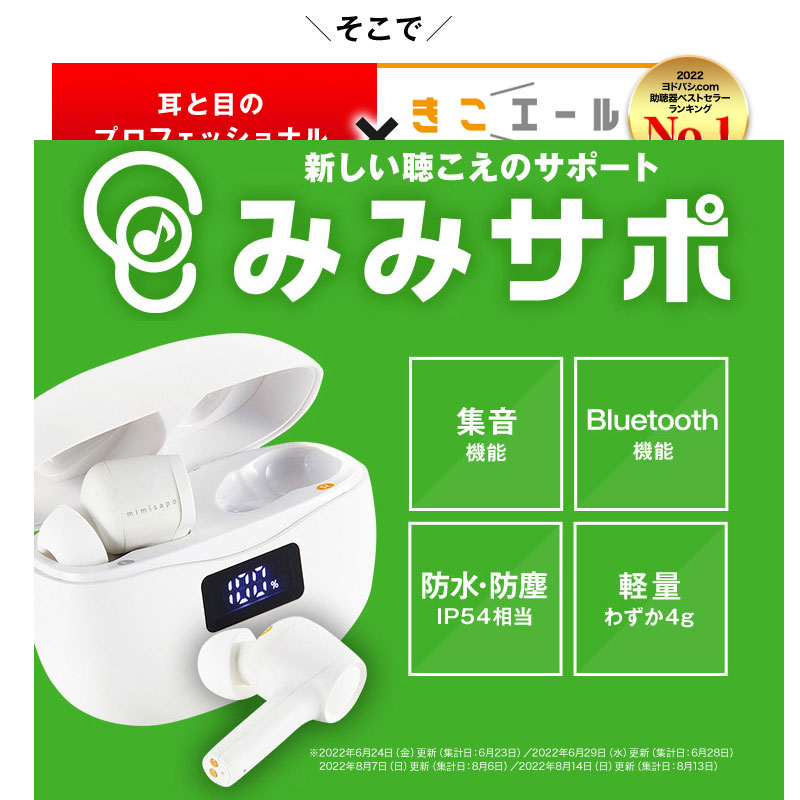 みみサポ 集音器 KE-SH1MWH