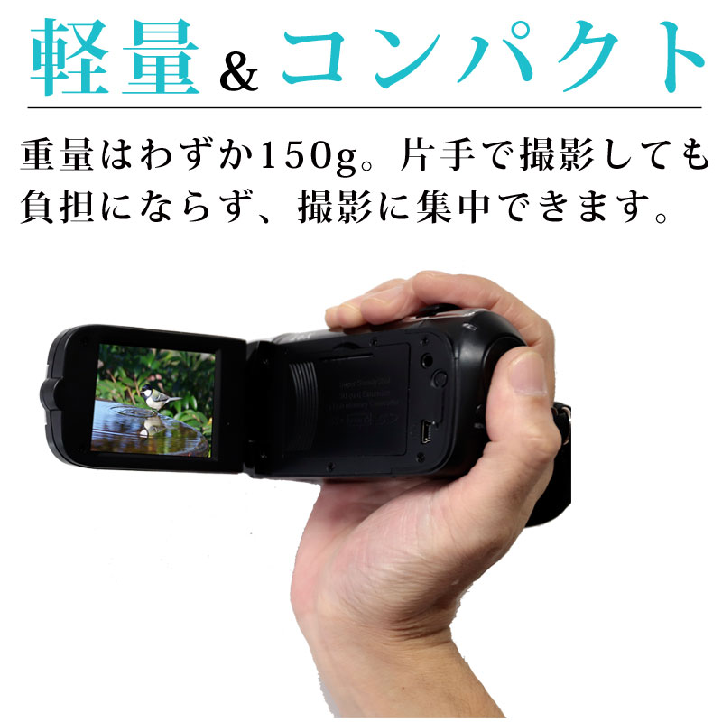 テレマルシェ（TELEMARCHE） ビデオカメラ カメラ ムービー TLM-DVC141