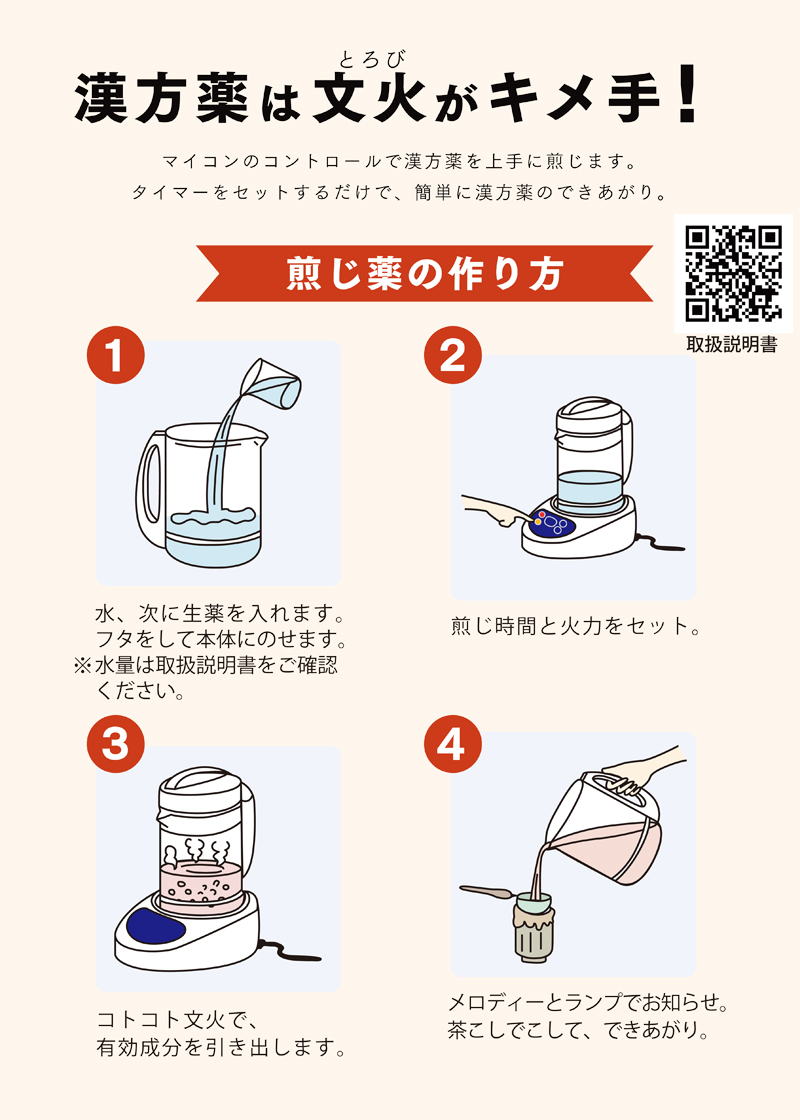 日本製 ラクラク漢方煎じ器 文火楽々匠 とろびらんらんたくみ EK
