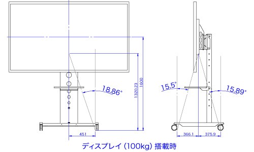 SDS 新モニタワー モニタワーラージ MT-S100 MTS100 ブラック テレビ