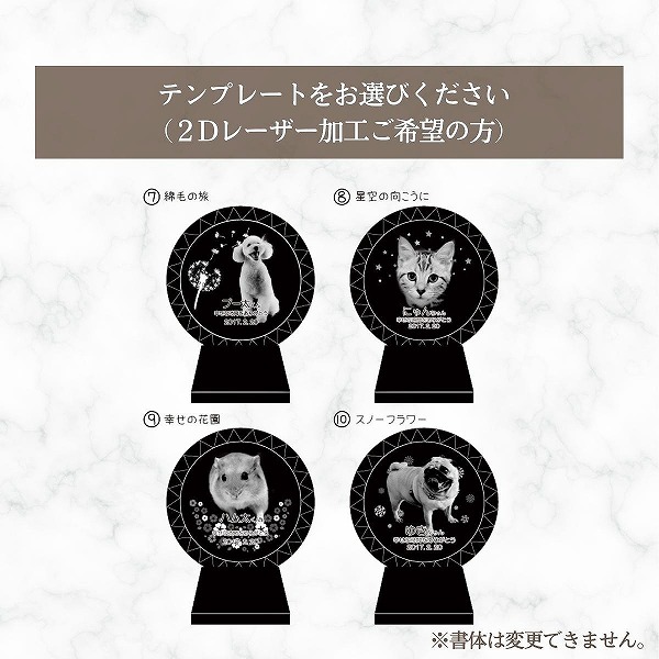 ペット用写真付き位牌