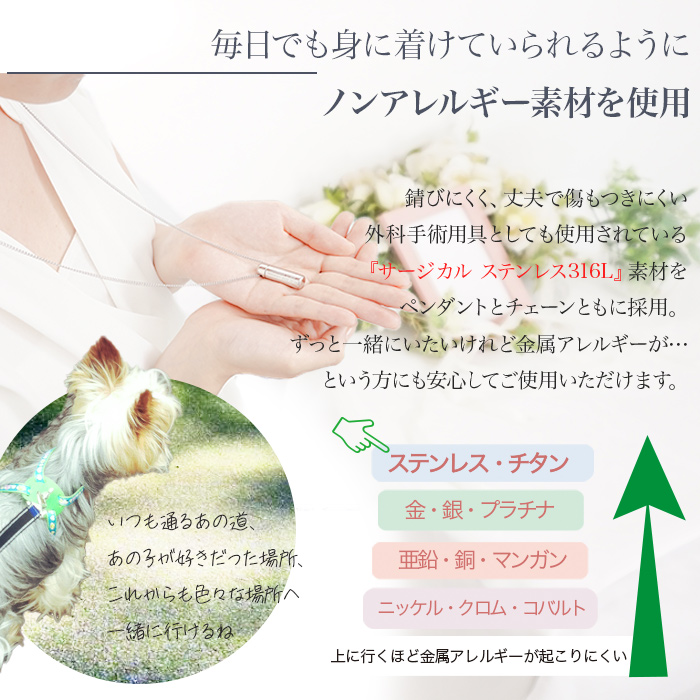 遺骨ペンダント チタン