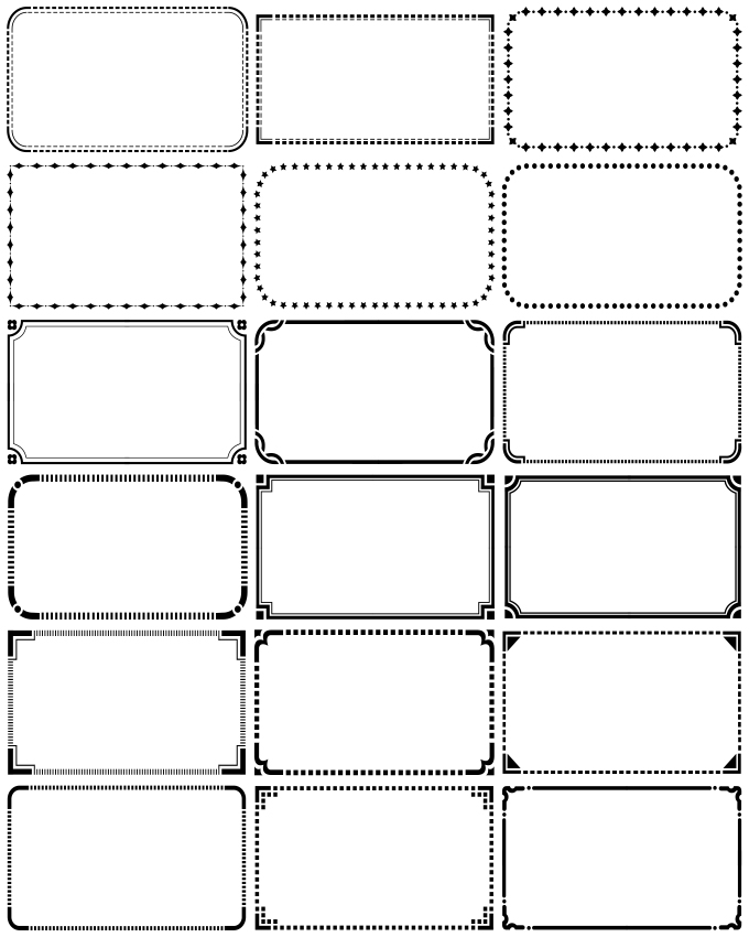 在庫限り 飾り罫素材集 控えめな飾り罫 イラストレーター Illustrator