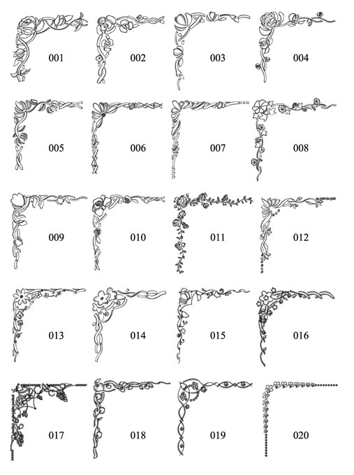 飾り罫素材集 手描き風の飾り罫 人気商品 Illustrator イラストレーター