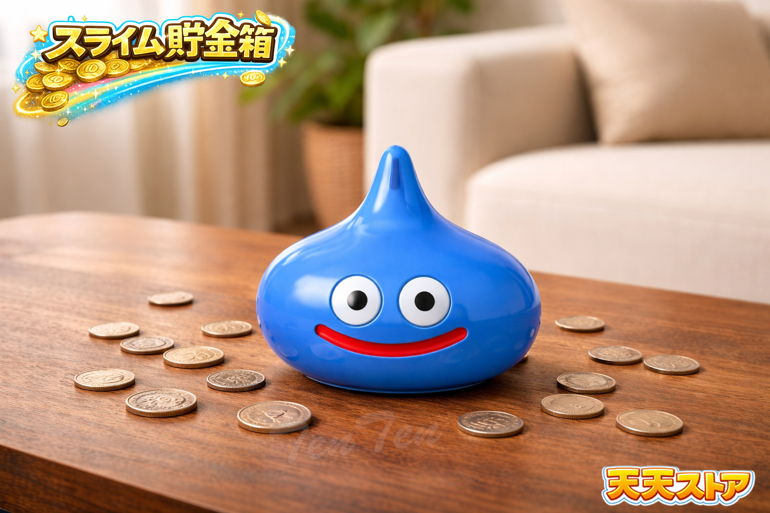 ドラゴンクエスト 陶器貯金箱 スライム 【即納品】 ドラクエ スマイル