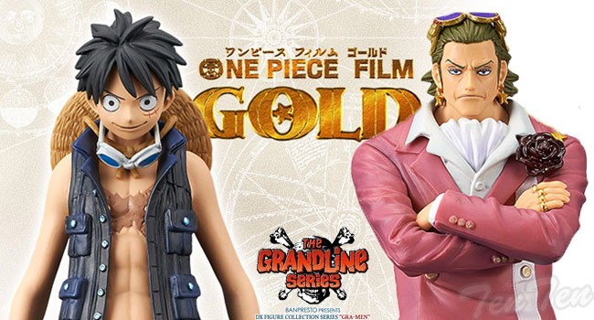 ワンピース DX THE GRANDLINE MEN ONE PIECE FILM GOLD vol.1 全2種セット ルフィ テゾーロ  【新品・未開封】 ONEPIECE フィルムゴールド プライズ フィギュア