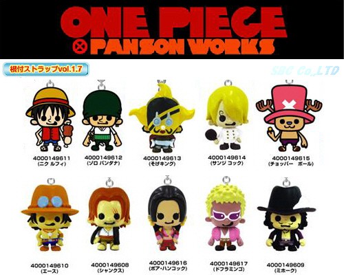 one piece パンソンワークス ストラップになるキーホルダー 18個セット one piece パンソンワークス ストラップになるキーホルダー 18個