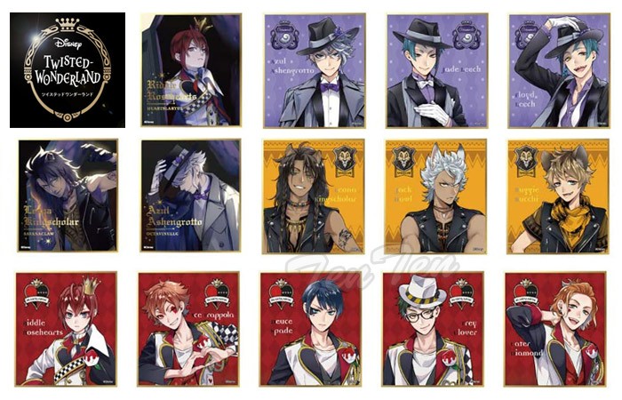 新品★ツイステ★ビジュアル色紙コレクション★vol.2★BOX ディズニー ツイステッドワンダーランド ビジュアル色紙
