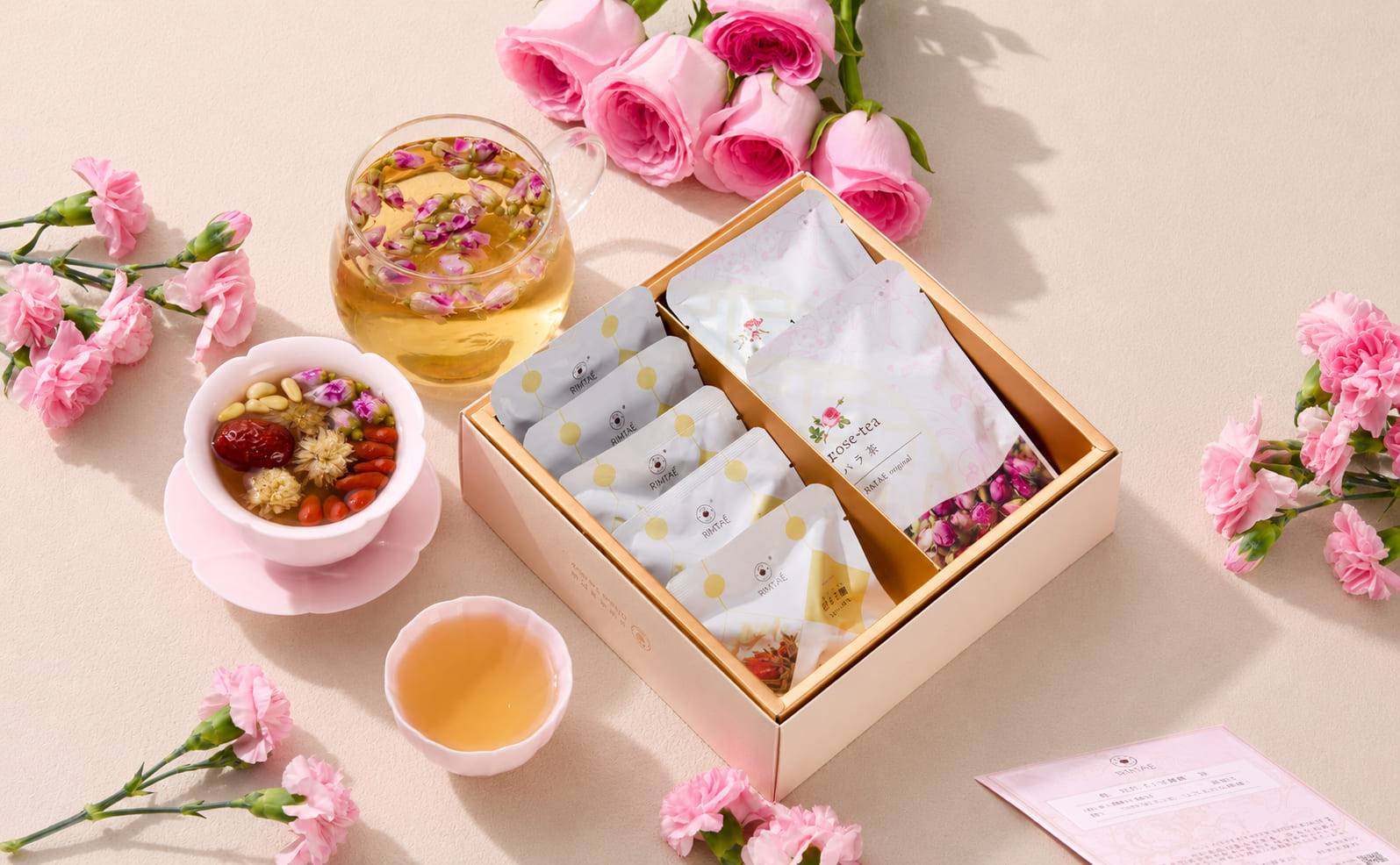 RIMTAE（リムテー） 【公式】お中元 ギフト 工芸茶 花咲くお茶 花茶5種