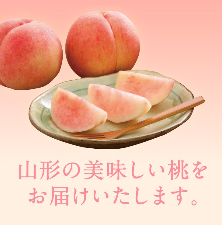 山形の美味しい桃をお届けいたします。