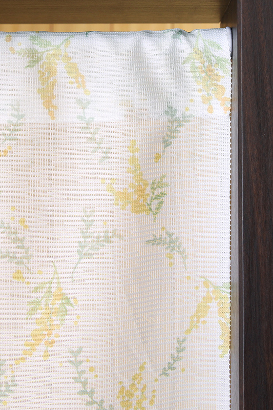 のれん 32015「ミモザ」巾85×高さ150cm丈 在庫品 ノレン 暖簾 花柄 み