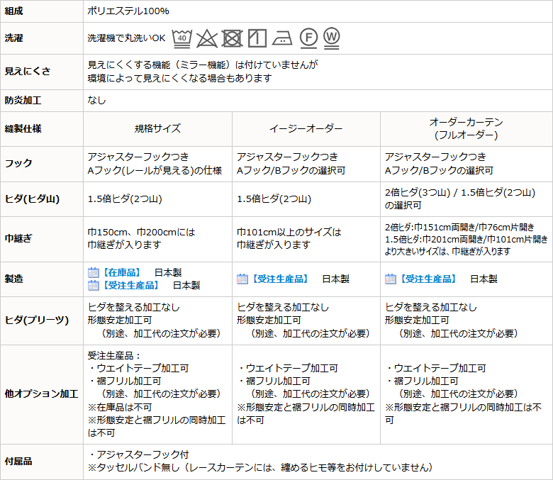 レースカーテン 光沢のある小花柄4221 イージーオーダー幅35〜100×丈201〜280cm 1枚入 受注生産A｜tengoku｜13