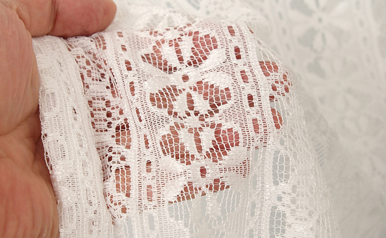 花柄ストライプ柄レースカーテン4266 レトロ調 | カーテン天国