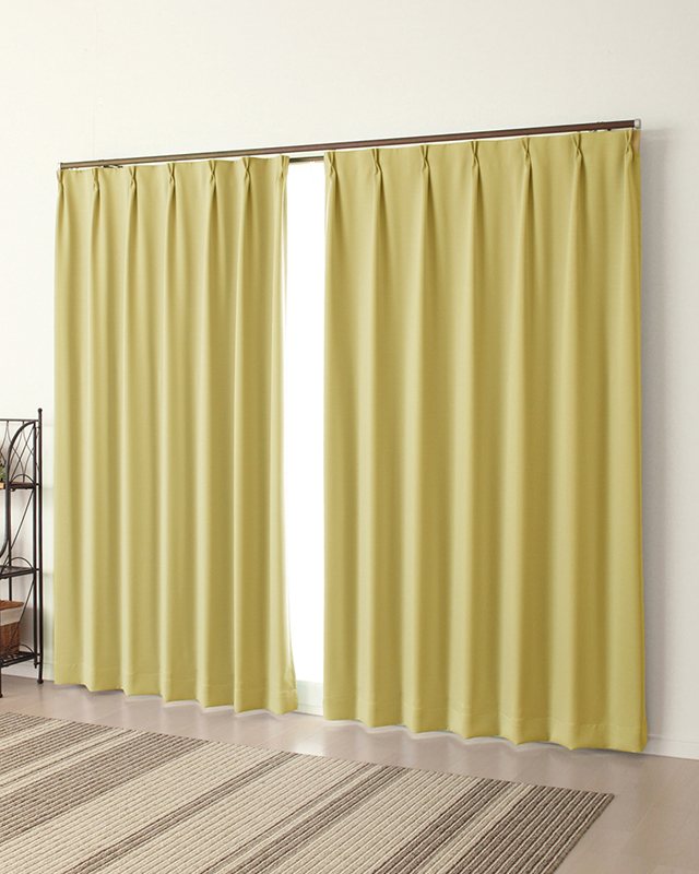 1級遮光カーテン 無地防炎加工 5265スモーキーイエローDP520の写真