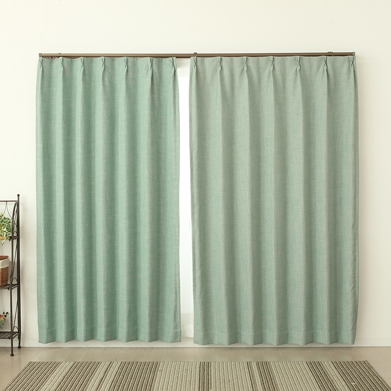 2級遮光カーテン無地調 8284ターコイズグリーンLGの写真【カーテン天国】