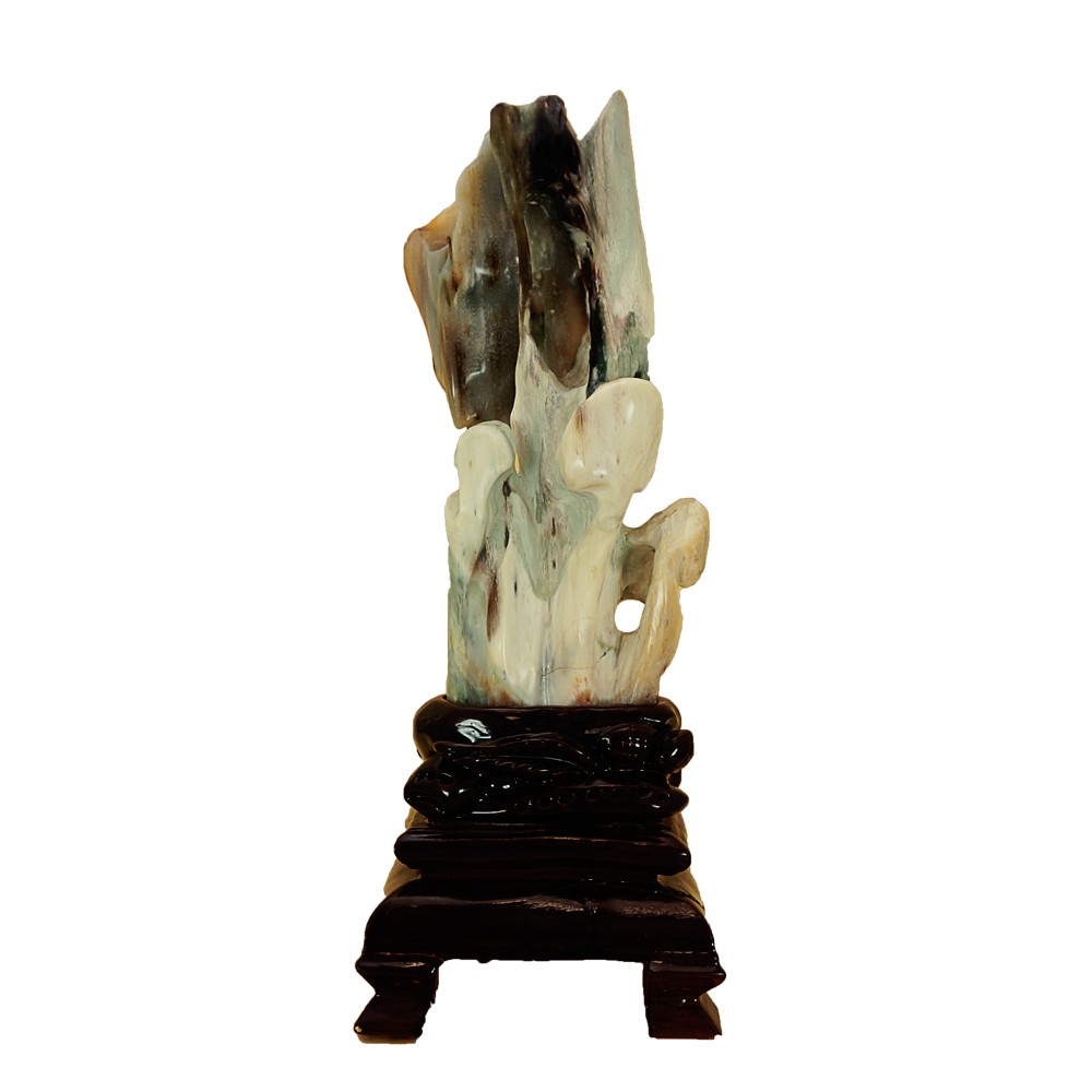 精霊の宿る天然石 樹化玉 樹化石 台座付1079g インテリアストーン 置物