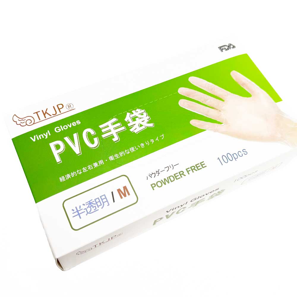 ビニールグローブ Mサイズ 2000枚入 ACE プラスチック手袋 2000枚 (100枚入×20箱) ケース販売 破れにくい