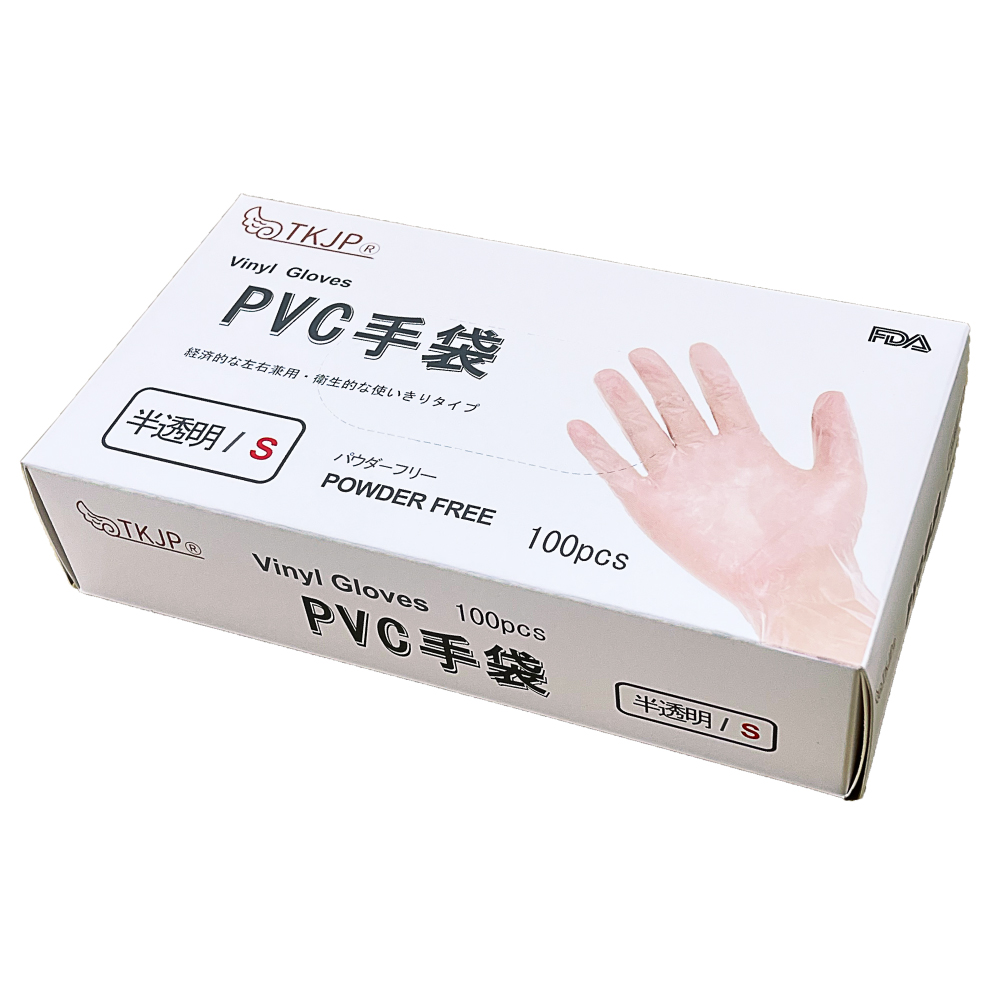 TKJP 【最大10％OFFクーポン】 ビニール手袋 1000枚 100枚 PVCグローブ