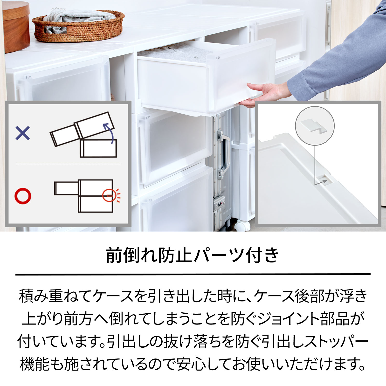 天馬 【3/5限定！15％OFFクーポン】収納ケース 衣装ケース フィッツ