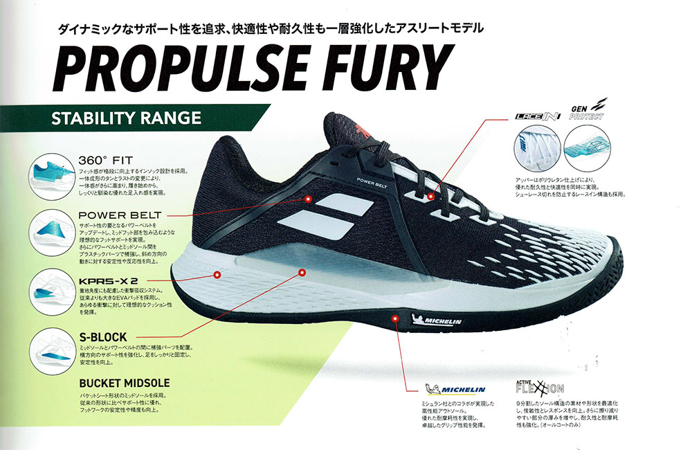 Babolat（バボラ） 【2026年モデル】 テニスシューズ プロパルス