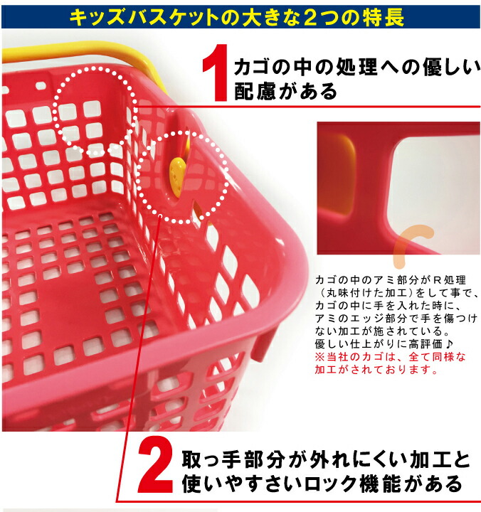 スーパーメイト 買い物かご 7Lカゴ×10個セット PB-7 小型最小