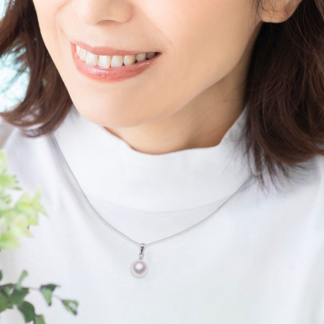 pt900真珠ペンダント Jewel closet by L&Co. ネックレス Pt900 アコヤパール