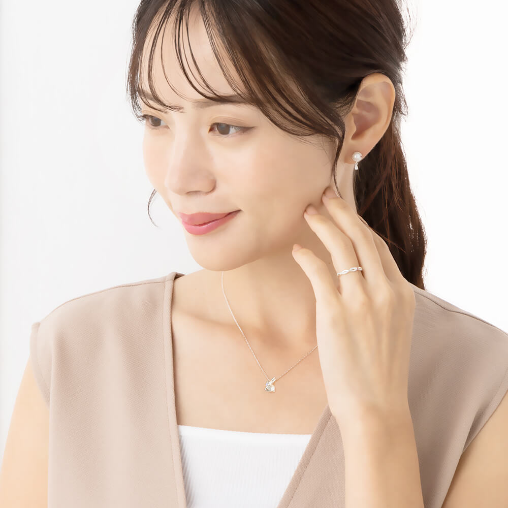 決算1500円クーポン ネックレス レディース うさぎ ウサギ