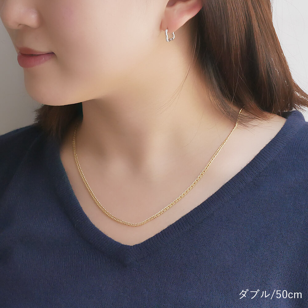 K18 18金 中空 喜平チェーン キヘイチェーン ネックレスチェーン 40cm