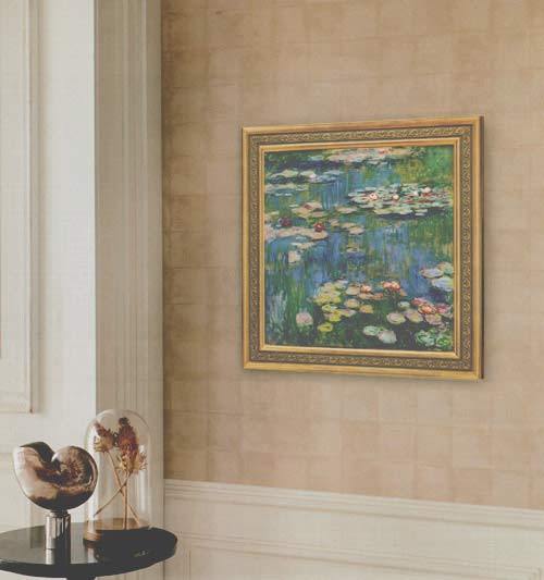 クロード・モネ、葉巻を吸う伊達男、希少画集画、新品高級額、額装付 クロード・モネ、葉巻を吸う伊達男、希少画集画、新品高級額