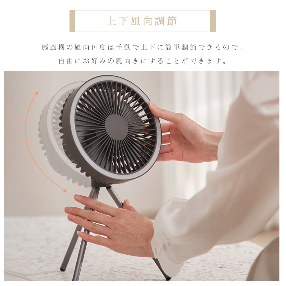 Amazon | TENKOO&YOU アウトドア扇風機 キャンプ 充電式【2025