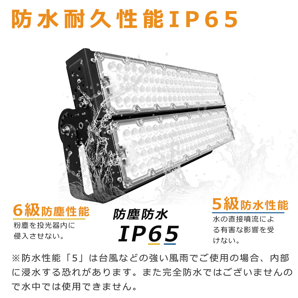 LED投光器 600W 120000LM LED作業灯 6000W相当 屋外用 明るい 5m 