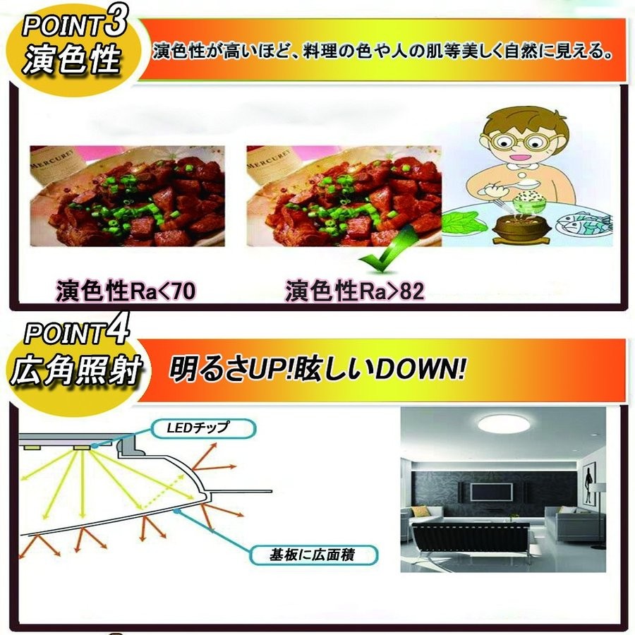 35W LEDシーリングライト 8畳 3200LM 調光調色 常夜灯 メモリ機能
