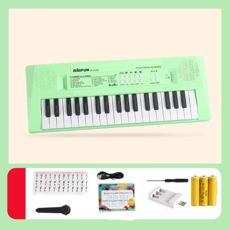 ミニ キーボード 楽器 ピアノ おもちゃ 電子 37鍵盤 演奏 初心者