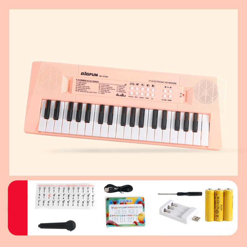 ミニ キーボード 楽器 ピアノ おもちゃ 電子 37鍵盤 演奏 初心者