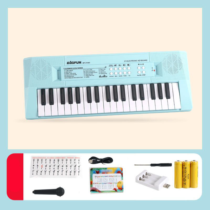 ミニ キーボード 楽器 ピアノ おもちゃ 電子 37鍵盤 演奏 初心者