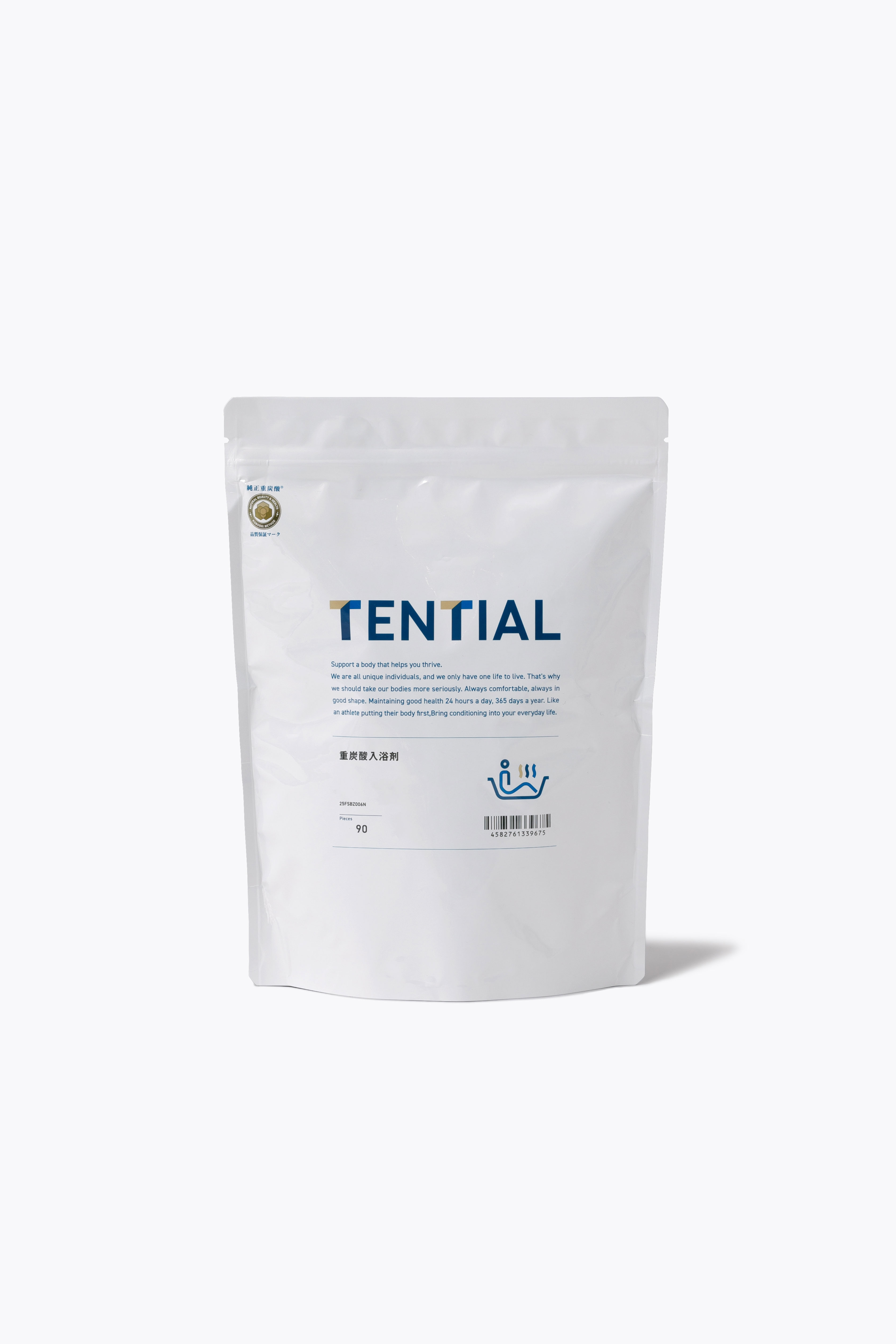 重炭酸入浴剤 (90錠入り) 5袋 TENTIAL（テンシャル） 入浴剤 BAKUNE 重炭酸入浴剤 BATH 90錠 TENTIAL