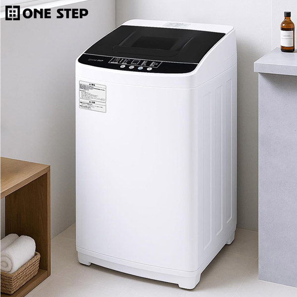 ONE STEP 洗濯機 縦型 乾燥機付き 一人暮らし 全自動洗濯機 4.5kg 縦型