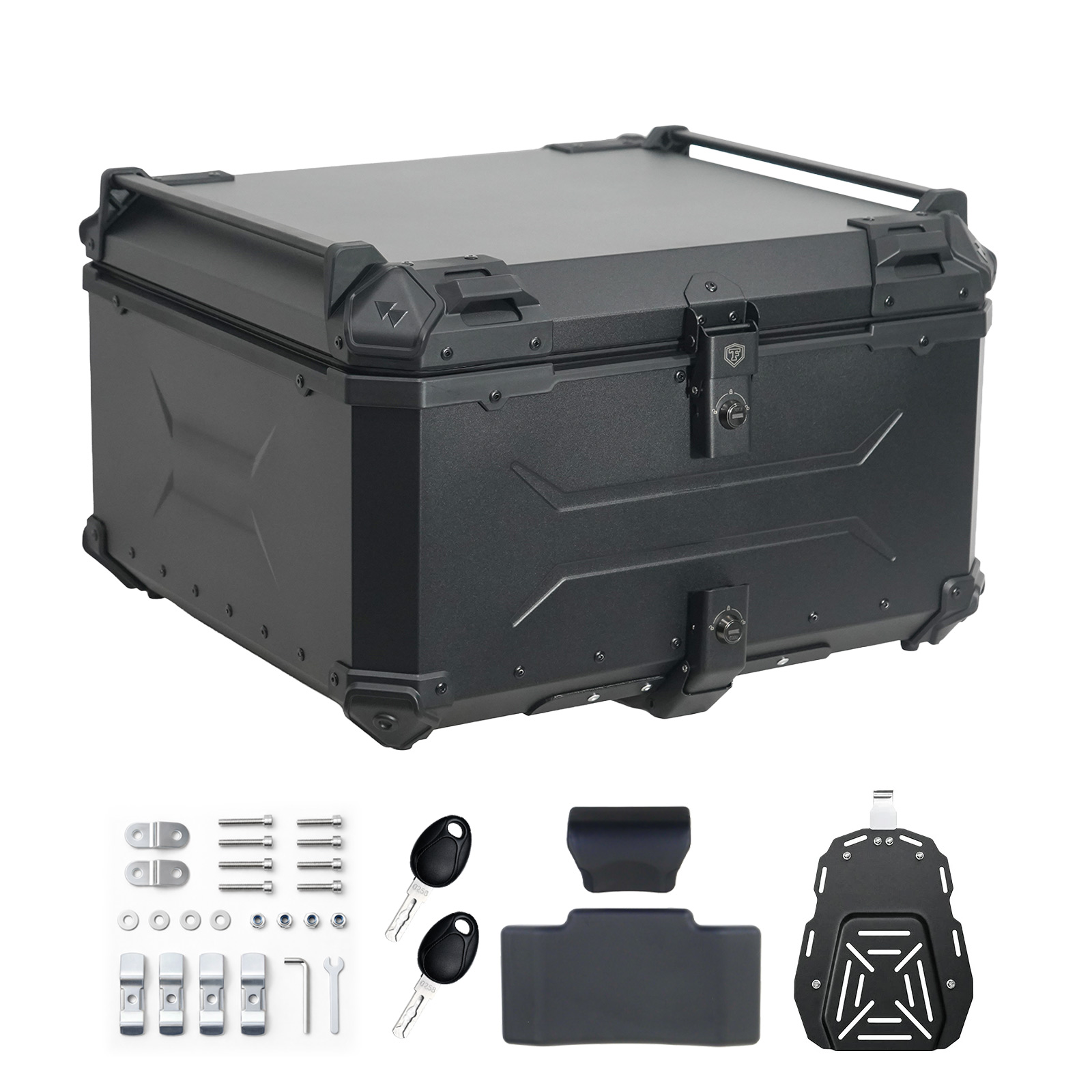 ONE STEP リアボックス バイク 100l 背もたれ バイクリアボックス大型
