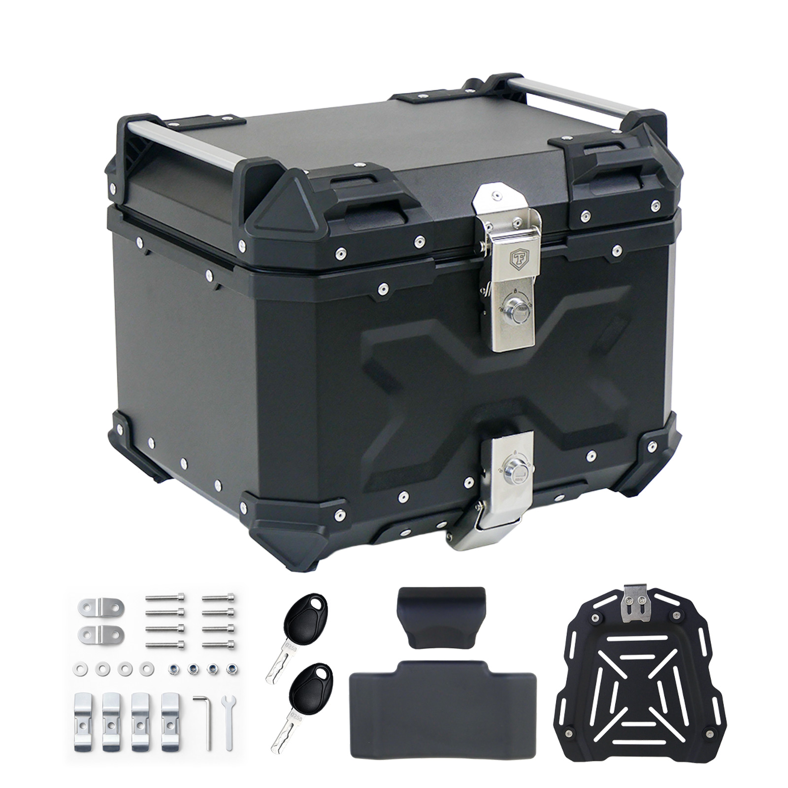 ONE STEP リアボックス バイク 45l 背もたれ バイクリアボックス大型